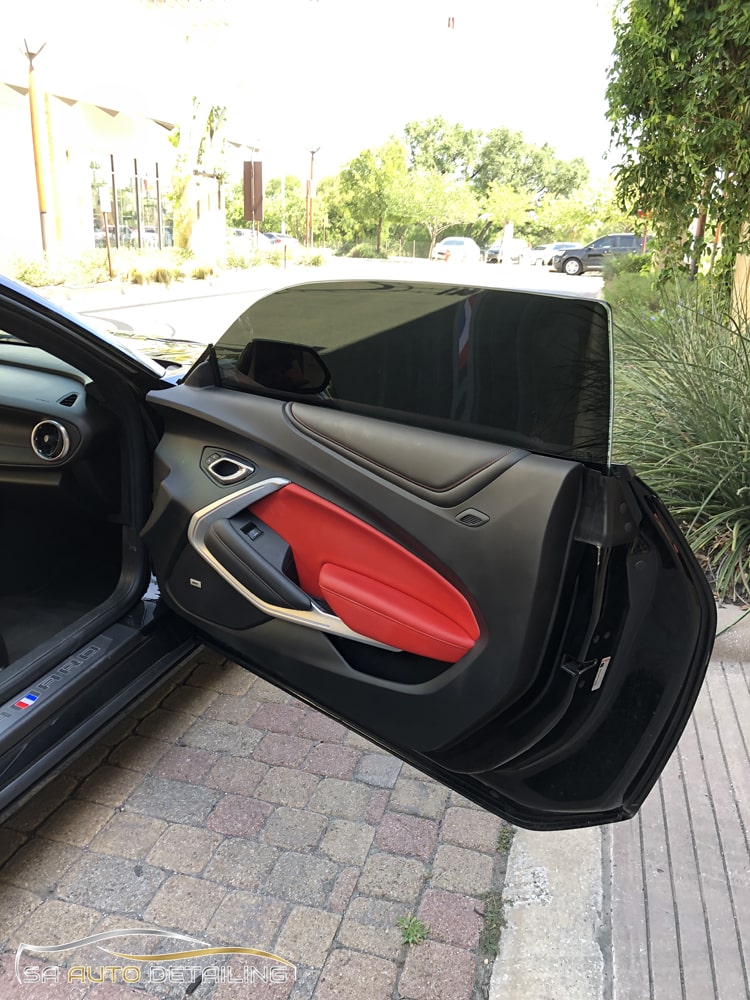 Close up of Door Panel Chevy Camaro