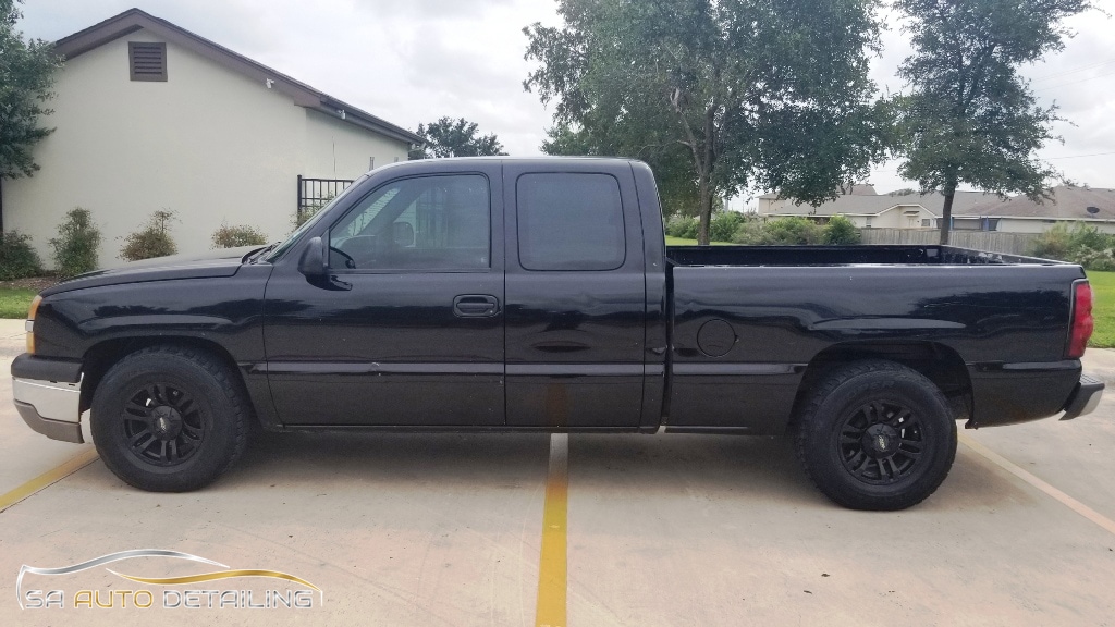 Black Chevy Truck Extended Cab