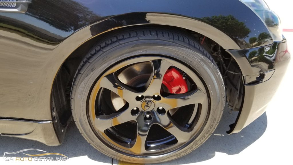 Black Wheels with Red Calipers